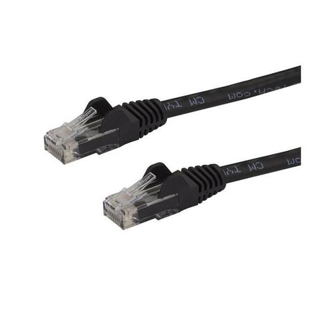 Ezgeneration 8 ft. Cat6 Ethernet Patch Cable with Snagless; Black EZ329186